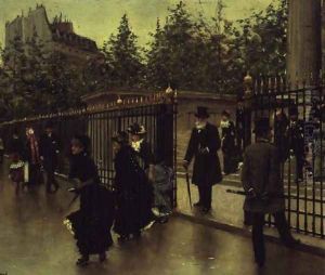 Leaving La Madeleine by Jean-Georges Beraud
