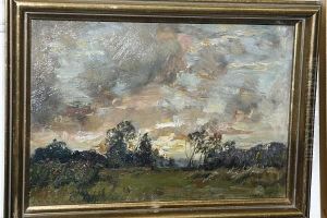 A Wooded Landscape by Henry Mitton Wilson