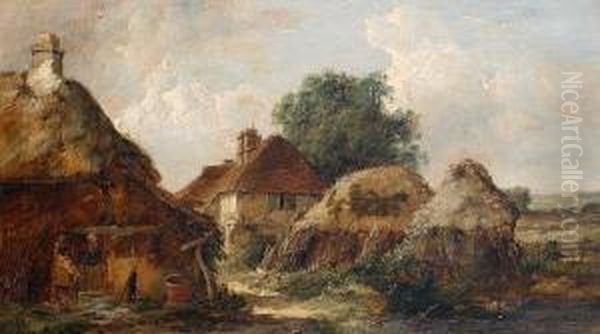 Cottages In A Summer Landscape - view 1