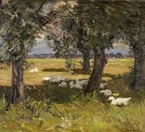 Ducks Beneath The Trees by Mary Georgina Wade Wilson