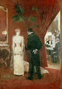 The Private Conversation, 1904 by Jean-Georges Beraud