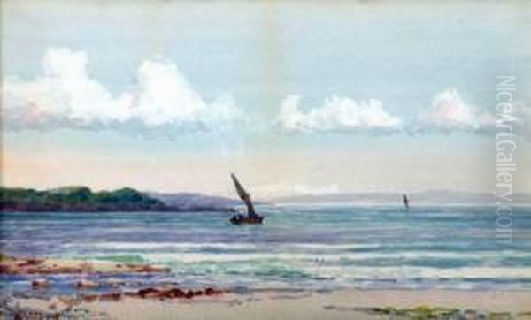 Boat Off A Scottish Coast - view 1
