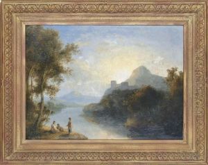 A View Of The Arno With Figures In The Foreground