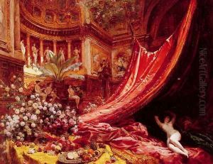 Symphony in Red and Gold by Jean-Georges Beraud