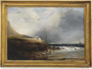 A Lone Steamer On The British Channel by John Jock Wilson