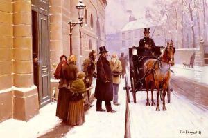 La Sortie Du Bourgeois (The Departure of the Bourgeois) by Jean-Georges Beraud