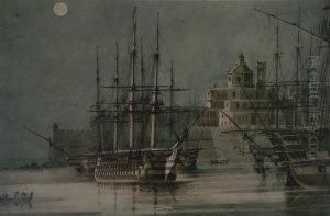 H M Ship Princess Charlotte On Passage From Vorula Malta 12th Feb 1840 At Noon
