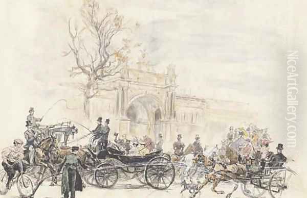 Devant le Palais de L'Industrie, Paris - view 1