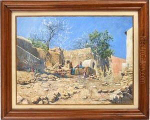 Village Scene, Monreale, Sicily - view 1