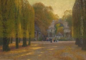 Schonbrunn - Blick Auf Die Romische Ruine by Hans Wilt