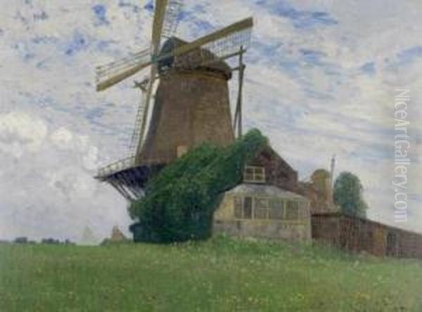 Landschaft Mit Windmuhle - view 1