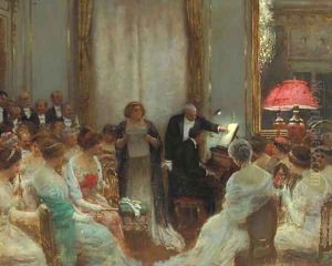 Le Concert prive 2 by Jean-Georges Beraud