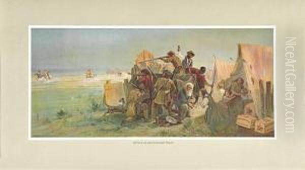 Attack On An Emigrant Train - view 1