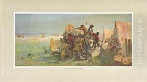 Attack On An Emigrant Train by Charles Wimar