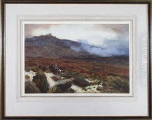 A Misty Moorland River by Henry B. Wimbush