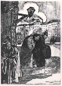 Illustration for Poems by Charles Baudelaire (1821-67) by Emile Bernard