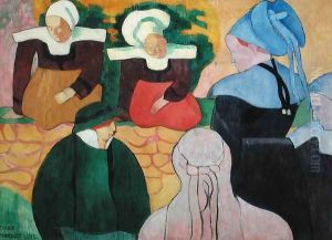 Breton Women on a Wall, 1892