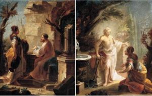 Christ And The Woman From Samaria by Johann Christian Th. Winck