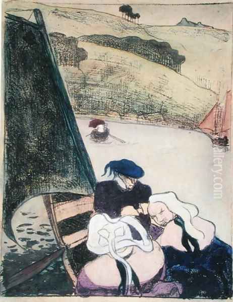 Bretons in a Boat, from the series 'Les Brettoneries', 1889 - view 1