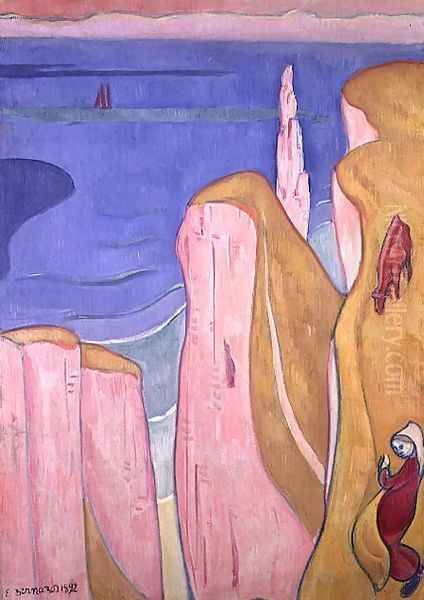 The Cliffs of Yport, 1892 - view 1