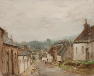 A Grey Day In Gargunnock by James Lawton Wingate