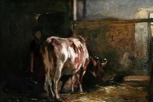 Interior Of A Byre