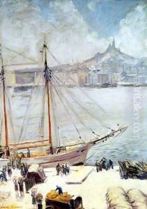 The Quayside, Marseilles, 1929 by Emile Bernard