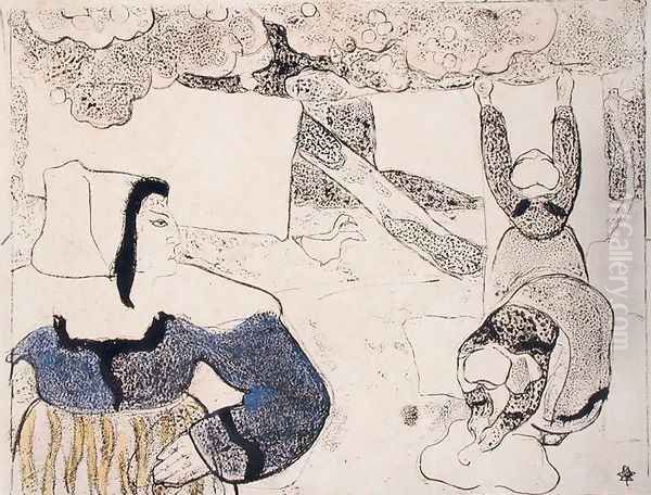 Women Hanging Laundry, from 'Les Brettoneries', 1889 - view 1