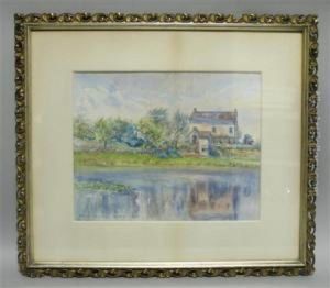 Cottage By The Lake by E. Winham