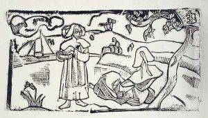 Two Breton Women, c.1891 by Emile Bernard