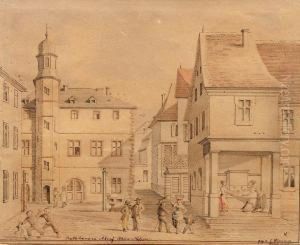 Rathaus Zu Alzeyrhein-hesen by Carl Winner