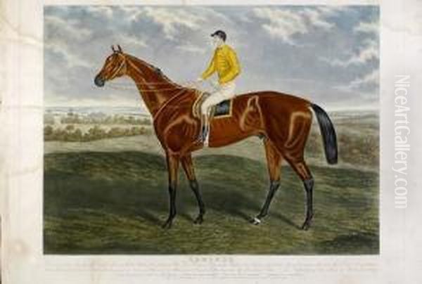 Publisher L. Brall And Sons 'ormonde - Winner Of The Derby Stakes 1886 - Property Of The Dukeof Westminster', An Aquatint, Fully Titled, Unframed, 64cm X 84cm.50-60 - view 1