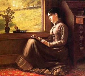 Woman Seated at Window by John George Brown