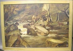 Angler In A Stream