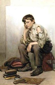 Shoe Shine Boy by John George Brown
