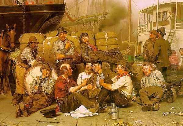The Longshoremen's Noon 1879 by John George Brown