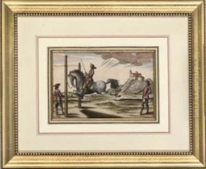 Series Of Dressage Scenes, By P. Troschel by Georg Simon Winter