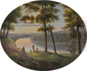 Indian Encampment On The Platte River
