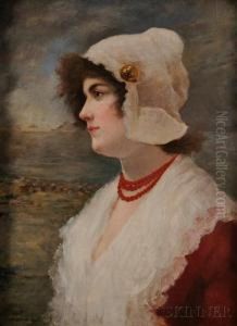 Portrait Of A Dutch Girl by Hans Winter