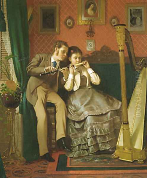 The Music Lesson by John George Brown