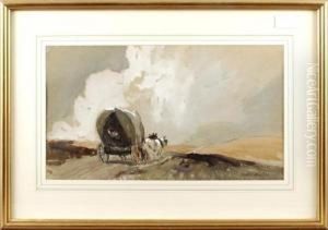 Wagon On A Moorland Track by William Tatton Winter