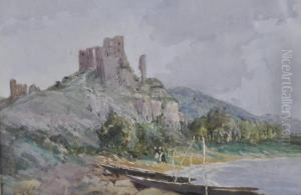 Castle Ruins On The Seine - view 1