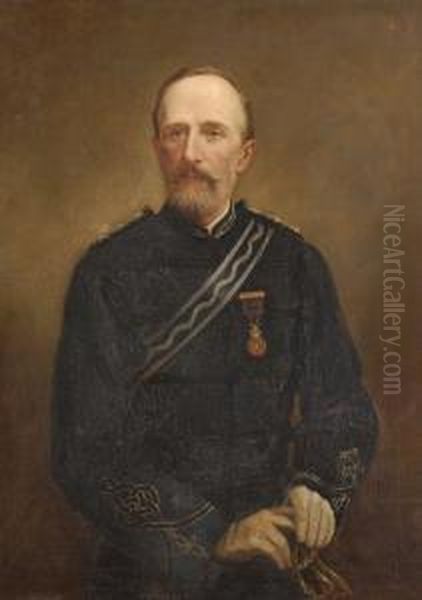 Portrait Of An Officer, Wearing The Uniform Of A Rifle Brigade Captain - view 1