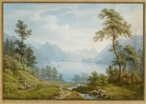 Brienzer See Gegen Ringgenberg Und Interlacken