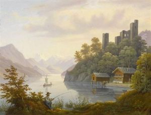 Lake Lucerne With The Stanserhorn And The Pilatus