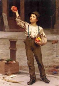 The Young Apple Salesman by John George Brown