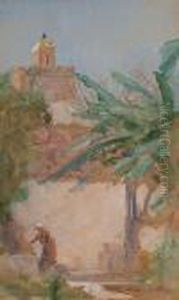 Portrait Of An Eastern Man Standing Before A Jungle Portrait Of An Eastern Man Standing Before A Jungle