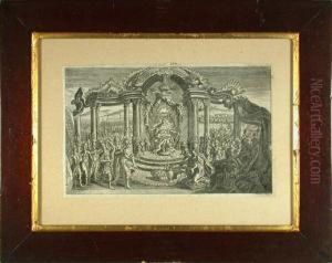 Historische Szene. Kupferstich by Adam Louis, Ludwig Wirsing
