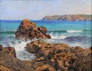 La Baie Des Trepasses by Henri Prosper Wirth