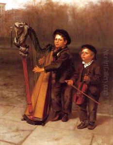 The Little Strollers by John George Brown
